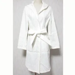 美品 Loro Piana ロロピアーナ コットンナイロン ベルテッド フーデッドコート FAL0712 サイズ36 ホワイト レディース 古着 中古 USEDのサムネイル