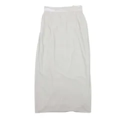 美品 Enchainement アンシェヌマン 23aw ベロア タイトスカート Iライン ウエストゴム ロング F アイボリー オフホワイト レディース 古着 中古 USEDのサムネイル