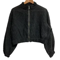 美品 24AW NATURAL BEAUTY BASIC ナチュラルビューティーベーシック ふくれジャガードシアーブルゾン ジャケット サイズFR ブラック レディース 古着 中古 USEDのサムネイル