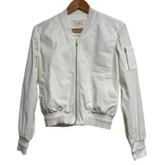 良品 Sov. DOUBLE STANDARD CLOTHING ソブ ダブルスタンダードクロージング ライトボンバージャケット サイズ36 ホワイト レディース 古着 中古 USEDのサムネイル