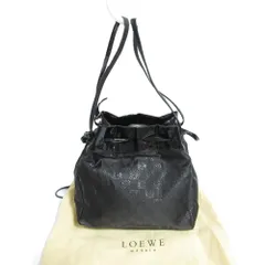 良品 LOEWE ロエベ ヴィンテージ アナグラム 総柄 ショルダー ハンドバッグ ブラック レディース 古着 中古 USEDのサムネイル