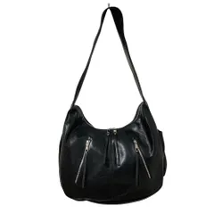 未使用 HARE ハレ BIG-ZIP-BAG フェイクレザー ビッグジップ ショルダーバッグ HA040427AK ブラック メンズ レディース 古着 中古 USEDのサムネイル