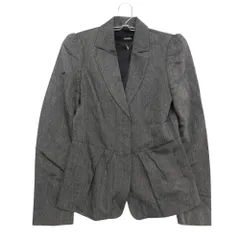 MAX&CO マックスアンドコー Max Mara マックスマーラ テーラードジャケット ペプラム 2タック ブレザー ブルゾン アウター 上着 グレー 42 L レディース 【中古】のサムネイル