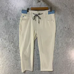 NAVY ネイビー RUN DENIM クロップド デニム パンツ ホワイト Sサイズ 〇□のサムネイル