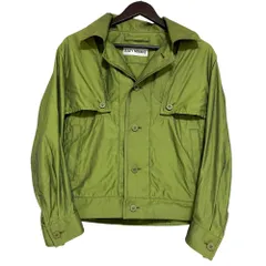 美品 ISSEY MIYAKE イッセイミヤケ 3WAY ジャケット ショート丈ジャケット ベスト IM73FC001 サイズ2 グリーン レディース 古着 中古 USEDのサムネイル