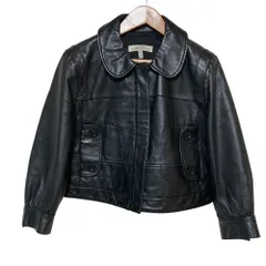美品 SEE BY CHLOE シーバイクロエ ラムレザー ショート丈ジャケット 38 ブラック レディース 古着 中古 USEDのサムネイル
