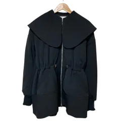 美品 24AW ENFOLD エンフォルド BIG-COLLAR PEPLUM JACKET 中綿ジャケット 300HA130-1440 サイズ38 ブラック レディース 古着 中古 USEDのサムネイル