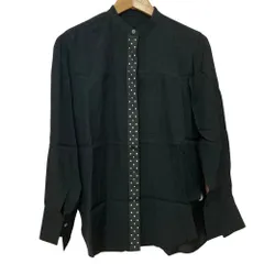 未使用 23AW ESTNATION エストネーション バンドカラー ロングスリーブシャツ 32-109-10-110316 サイズ36 ブラック レディース 古着 中古 USEDのサムネイル