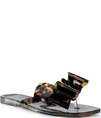 ジェフリー キャンベル レディース シューズ サンダル プリント Jeffrey Campbell Sugary Tortoise Print Jelly Bow Thong Sandals Tortのサムネイル