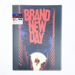 Marvel Spider-Man 6-Pocket File, Black Clear File, Stationery