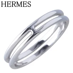 エルメス アリアンヌ リング #57 Au750WG 新品仕上げ済 HERMES【26852