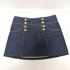 Dz803381 セリーヌ ミニスカート トラペーズ ミニスカート 2S328799U.07IN ブルー レディース CELINE 中古美品のサムネイル