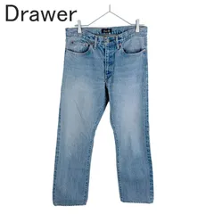 Drawer ドゥロワー ブラストセルビッチデニムパンツ ライトブルー サイズ40 レディースのサムネイル
