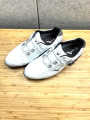 中古品】MIZUNO ゴルフシューズ GENEM 009 BOA ホワイト25.5EEE - メルカリ