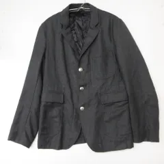 District UNITED ARROWS ディストリクトユナイテッドアローズ テーラードジャケット ウール チャコールグレー 3B シングル シルバーボタン ノッチドラペル アウター グレー 46【M】 メンズ 【中古】のサムネイル