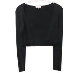 TOCCA トッカ カーディガン リブニット トップス ボレロ 長袖 シルク 前開き ブラック XS【XS】 レディース 【中古】のサムネイル