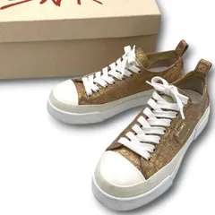 箱付き DOLCE&GABBANA ドルチェアンドガッバーナ Portofino ポルトフィーノ ローカット スニーカー ジャガード シューズ 金 ゴールド 37 レディース 通年 ゴーゴー古着セントラルパーク名古屋店 26 No.久2854のサムネイル