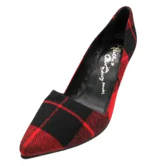 alice+olivia アリスオリビア パンプス タータンチェック 靴 シューズ ハイヒール ピンヒール ポインテッドトゥ レッド 36 23cm レディース 【中古】のサムネイル