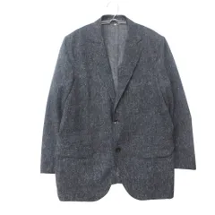 THE SCOTCH HOUSE スコッチハウス テーラードジャケット 薄地 総柄 2B ネイビー L メンズ 【中古】のサムネイル