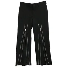 COMME des GARCONS HOMME PLUS コムデギャルソンオムプリュス 26SS PQ-P054 ウールギャバジン マルチジップ トラウザーズ パンツ ブラック系 S【美品】【中古】のサムネイル