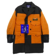 JUNYA WATANABE COMME des GARCONS MAN ジュンヤワタナベコムデギャルソンマン 25AW WP-C005 Wネーム ドッキング パッチワーク コート ジャケット オレンジ系 マルチカラー系 S【極上美品】【中古】のサムネイル