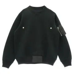 Sacai サカイ 25AW 25-03789M Sponge Sweat Pullover ジッパーポケット プルオーバー スポンジ スウェット ブラック系 2【中古】のサムネイル