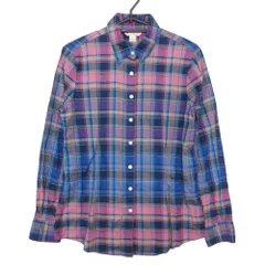 Brooks Brothers ブルックスブラザーズ レッドフリース 長袖シャツ タータンチェック柄 ブラウス カットソー 長袖 トップス パープル 2【M】 レディース 【中古】のサムネイル