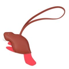 HERMES エルメス プティアッシュ チャーム エビ 海老 レザー バッグ 