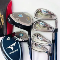 【美品】ブリヂストン TOURSTAGE ツアーステージ　CL　レディース　ゴルフクラブ　6本セット　タイトリスト　ゴルフケース付のサムネイル