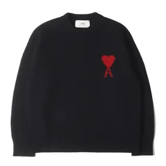AMI Alexandre Mattiussi アミアレクサンドルマテュッシ ニット ブラック 黒 サイズ:M | 25AW メリノウール フェルト ニット セーター | トップス イタリア製【メンズ】【中古】のサムネイル
