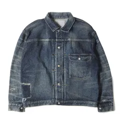 【新品】eYe JUNYA WATANABE MAN アイ ジュンヤ ワタナベ マン ジャケット インディゴ サイズ:M | 24AW  New Manual ヴィンテージ加工 デニム トラッカー ジャケット W-NAME JACKET コラボ 【メンズ】のサムネイル