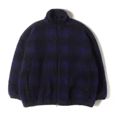 COOTIE クーティー ジャケット ブルー ブラック サイズ:M | 20AW オンブレチェック フリースボア トラックジャケット (Ombre Boa Check Track Jacket) | アウター ブルゾン 上着【メンズ】【中古】のサムネイル