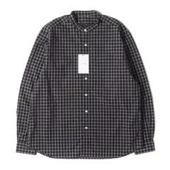 【新品】SOPHNET ソフネット シャツ ネイビー 紺 サイズ:S | 23AW バンドカラー チェック コットンブロード シャツ | トップス カジュアルシャツ 長袖【メンズ】のサムネイル
