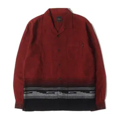 RATS ラッツ 23SS ネイティブ ジャガード オープンカラーシャツ(NATIVE JAQUARD SHIRT) レッド×ブラックMのサムネイル