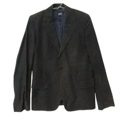 A.P.C. アーペーセー テーラードジャケット ウール混 チェック チャコールグレー S メンズ 【中古】のサムネイル
