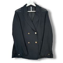 Dignite collier メッシュダブルジャケット ネイビー 金ボタン - メルカリ