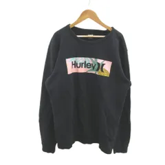 ハーレー Hurley トレーナー M 黒 ブラック 裏起毛 ロゴプリント 長袖 /NP ■GY06のサムネイル