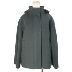 ビーミングバイビームス B:MING LIFE STORE by BEAMS スタンドフードショートコート ウール ジップアップ S ダークグリーン /Xのサムネイル