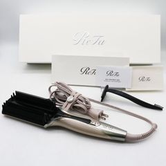 中古美品 Refa リファトリートメントアイロン RE-CW-48A シャンパングレージュ 2026年製 ER8-07-36