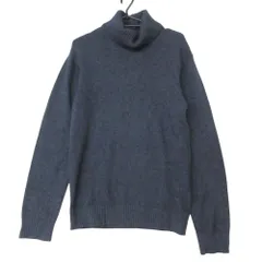 美品 BARNEYS NEWYORK バーニーズニューヨーク ニット トップス ウール セーター 長袖 タートルネック ネイビー 48【M】 メンズ 【中古】のサムネイル