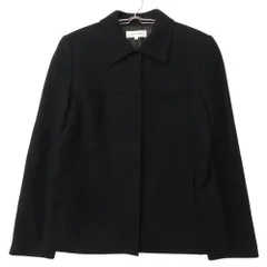 Pierre Cardin ピエールカルダン ステンカラーコート ジャケット ウール 比翼 縦切替 ブラック M【M】 レディース 【中古】のサムネイル