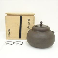 工芸品 井波慶州造 椿鋳銅蓋置（共箱）