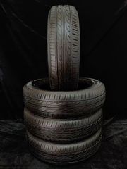 18年製 中古タイヤ4本セット ダンロップ 155/65R14 75S 8分山 サマー