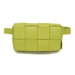 ボッテガ・ヴェネタ(Bottega Veneta) イントレチャート カセット メンズ,レディース レザー ウエストバッグ,ボディバッグ ライトグリーンのサムネイル
