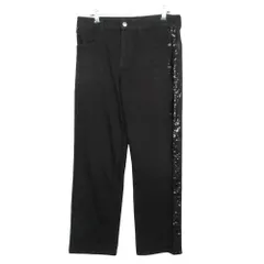 Emporio Armani エンポリオ・アルマーニ デニムパンツ スパンコール装飾 ストレート ジーンズ ブラック 27 レディース 【中古】のサムネイル