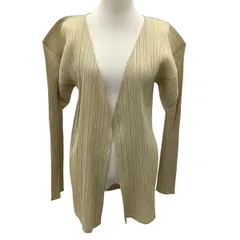 ISSEY MIYAKE イッセイミヤケ PLEATS PLEASE カーディガン SIZE 3 PP04-JO607 アイボリーのサムネイル