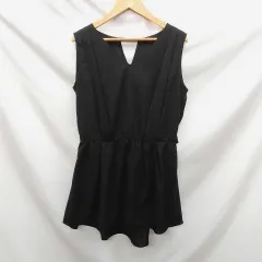 AZULBYMOUSSY アズールバイマウジー バックリボンノースリーブチュニック ブラック S □○のサムネイル