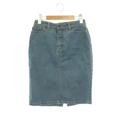 リトルニューヨーク LITTLE NEW YORK JEANS デニムスカート タイト ひざ丈 M ライトブルー /HS ■KCのサムネイル