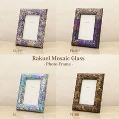 【SALE】Rakel Mosaic Glass Photo Frame - Antique Interior Decor | Gift