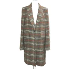 ザラウーマン ZARA WOMAN 美品 チェスターコート ロング チェック XS ベージュ系 /Xのサムネイル